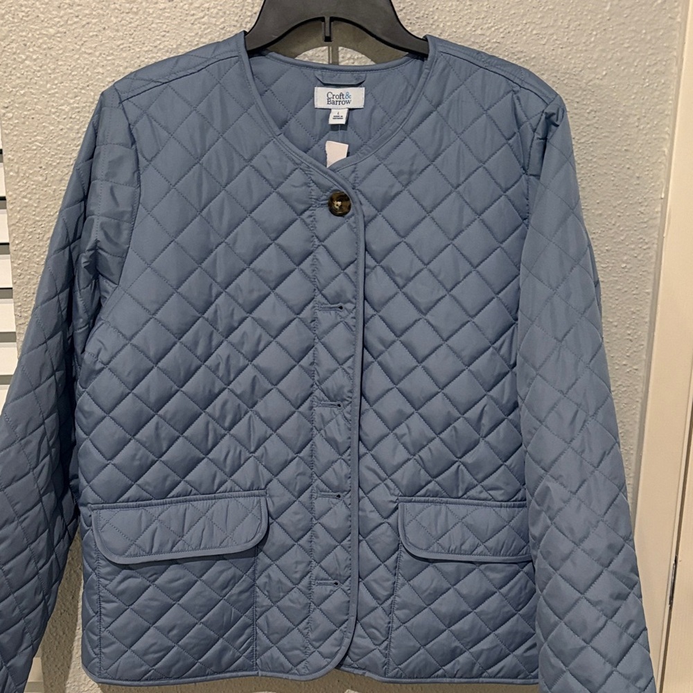Croft & Barrow Quilted Blue Jacket